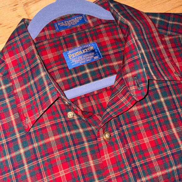 Vintage Pendleton Sir Pendleton Wool Shirt XL Red Green MacDougall Tartan Plaid - Picture 7 of 7